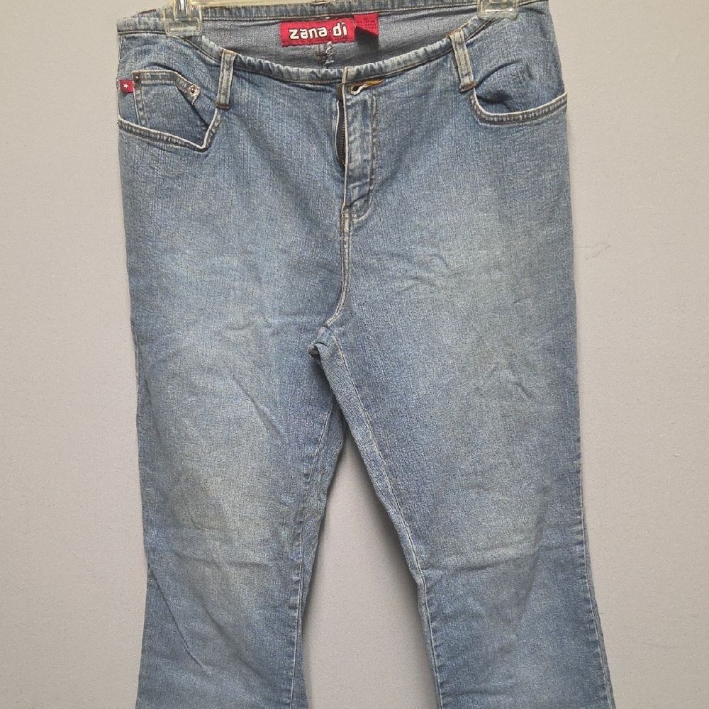 Y2k Zana Di Women's Light Blue Flare Jeans